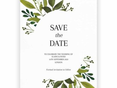 Save the date wedding invitations