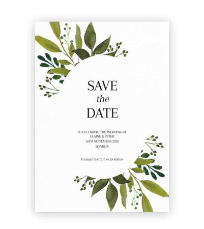 Save the date wedding invitations